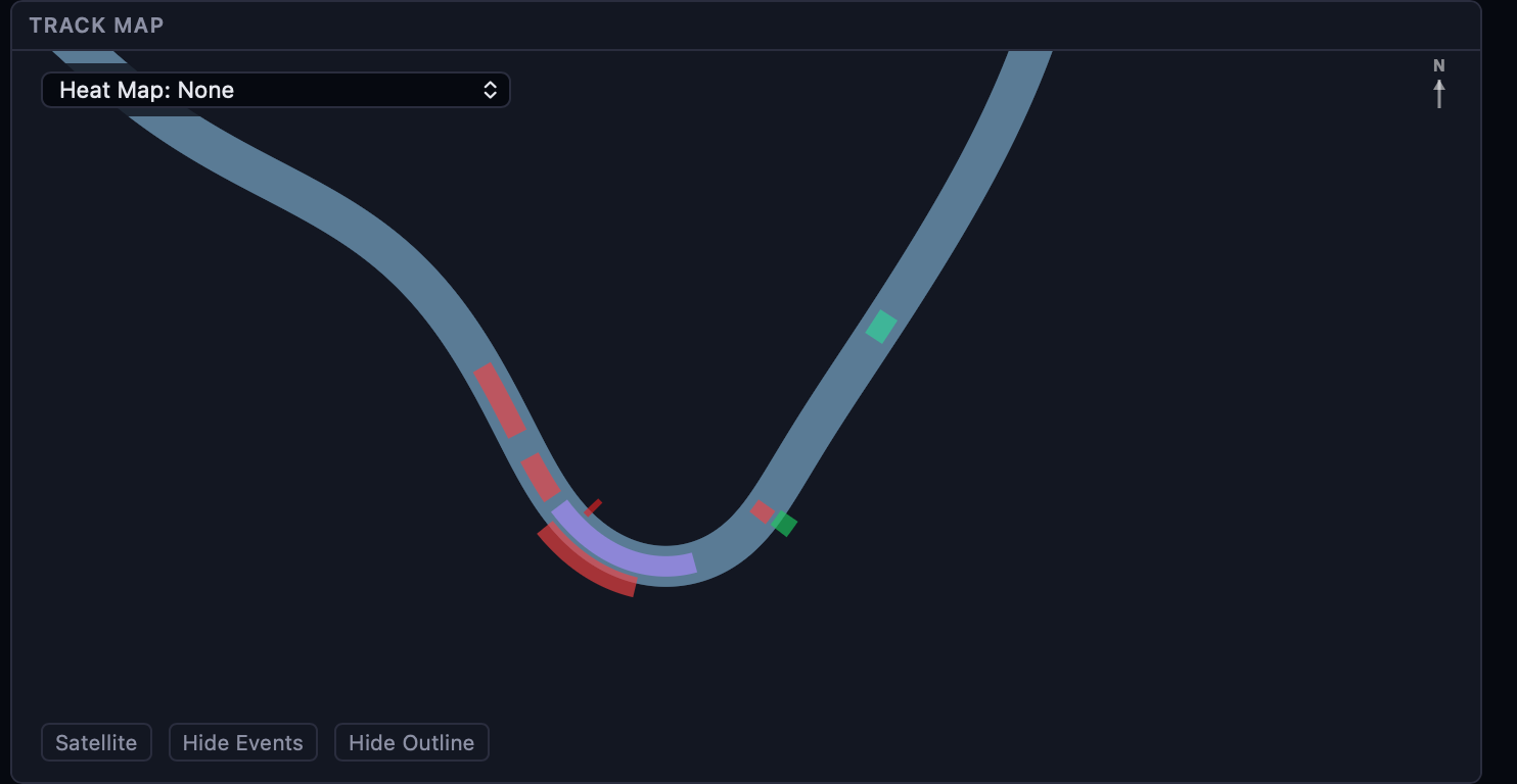 GPS track map & heatmaps